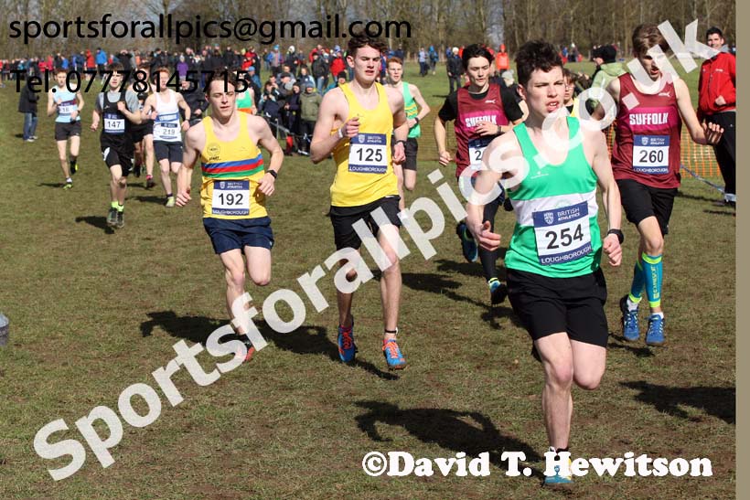 Mens under-20s 2019 British Athletics Inter Counties Cross Country, Prestwood Hall, Loughborough. Photo:  David T. Hewitson/Sports for All Pics